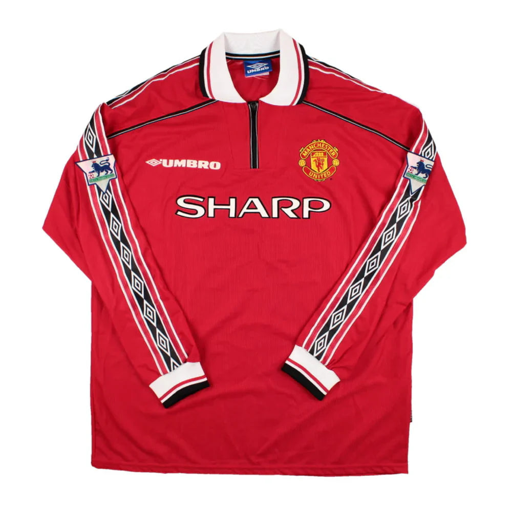 MANCHESTER UNITED 1998/99 RETRO LONGSLEEVE