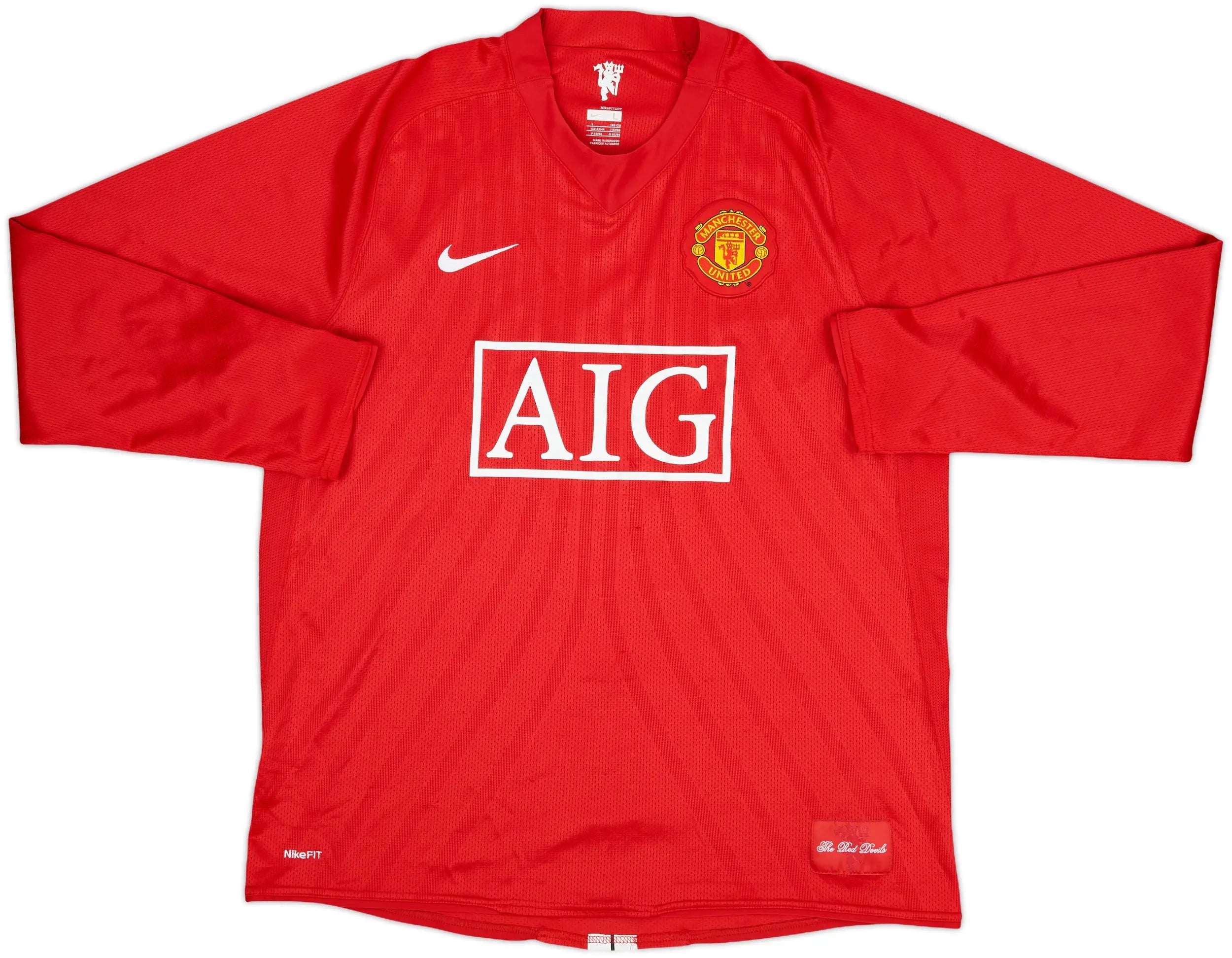 MANCHESTER UNITED 2007-08 RETRO LONGSLEEVE